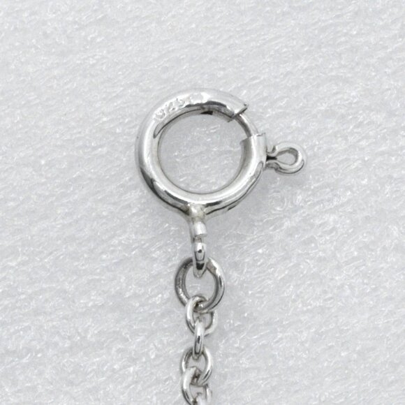 TIFFANY&Co. Bean Necklace Elsa Peretti Silver925 10.9g Women - Picture 9 of 10